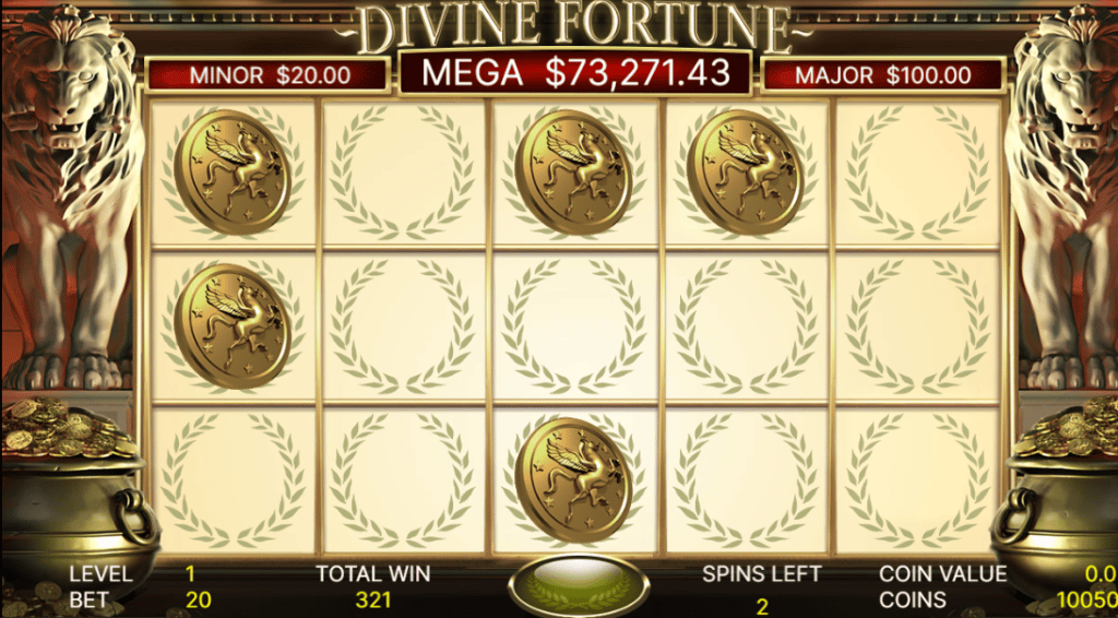 divine fortune jackpot game