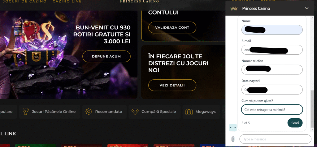 princess casino metode de contact live chat5