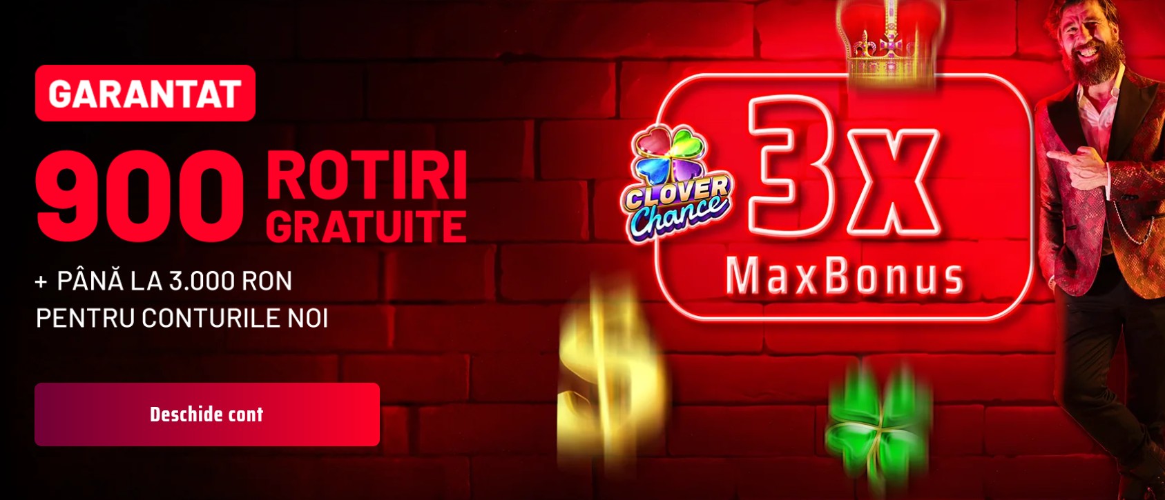 bonus de bun venit maxbet 900 free spins + 3000 ron