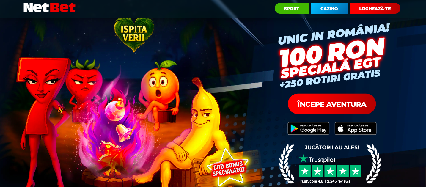 netbet casino bonus fara depunere