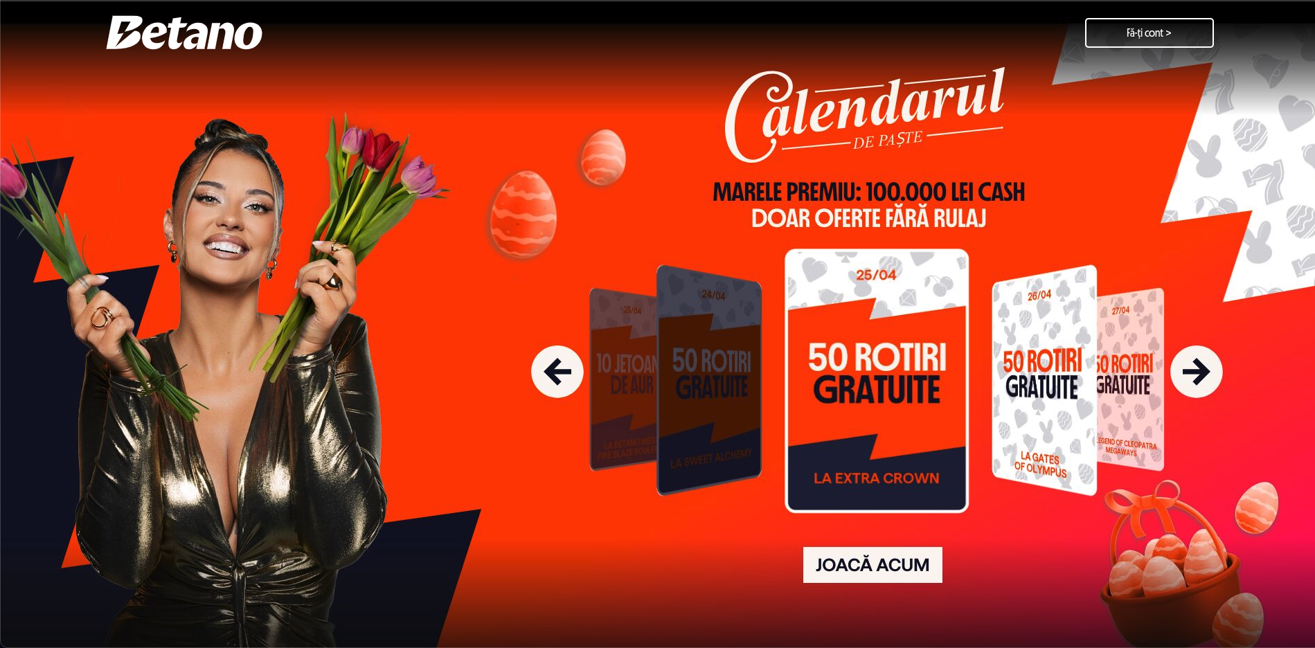 calendarul de paste betano 25.04.2025