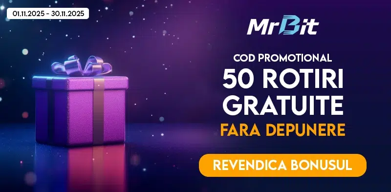 mr bit 50 rotiri gratuite bonus fara depunere