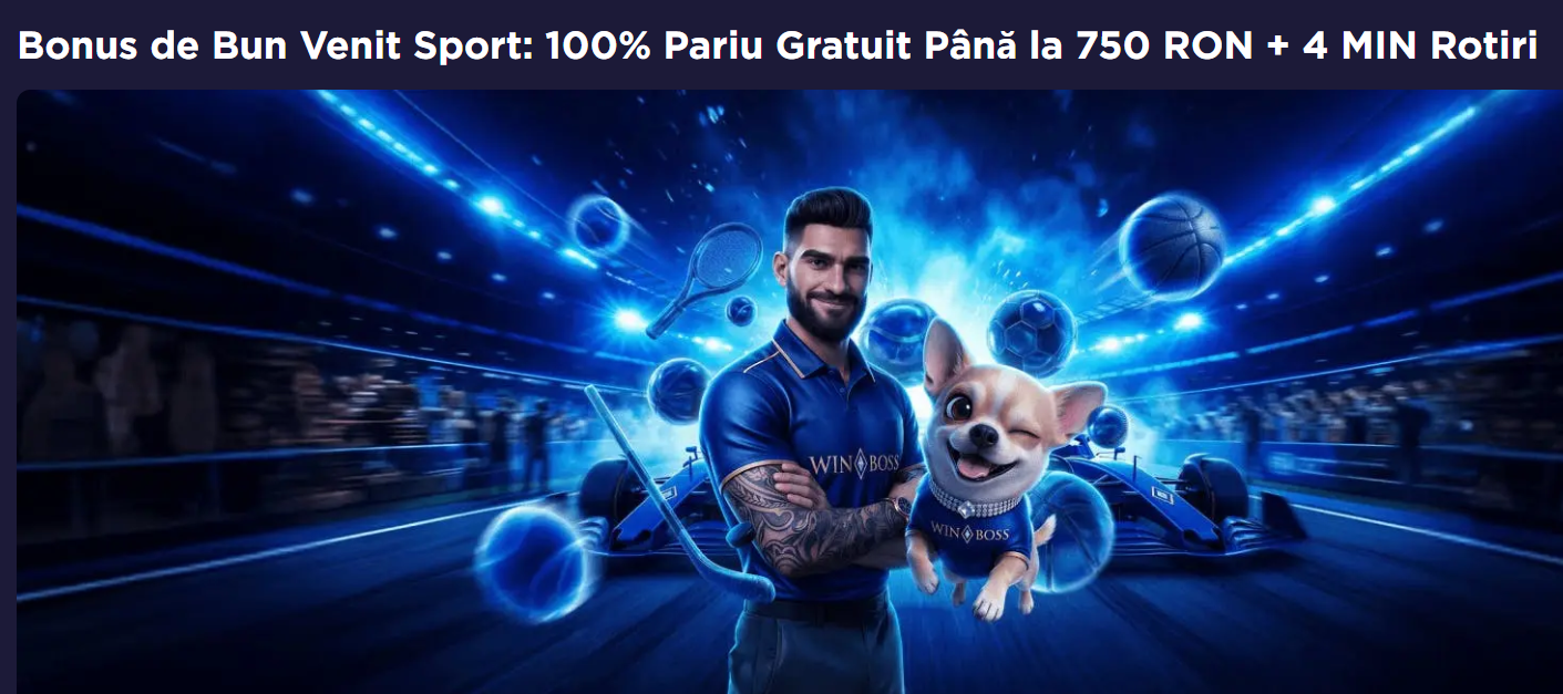 bonus de bun venit winboss pariuri septembrie 2026