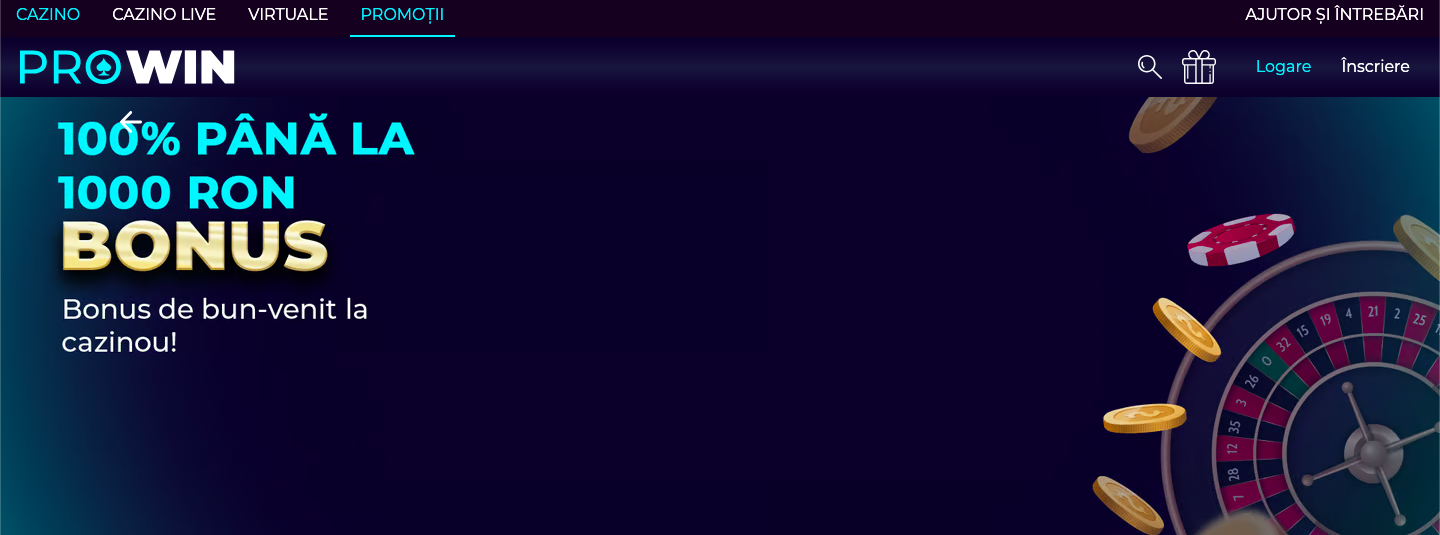 bonus de bun venit prowin casino