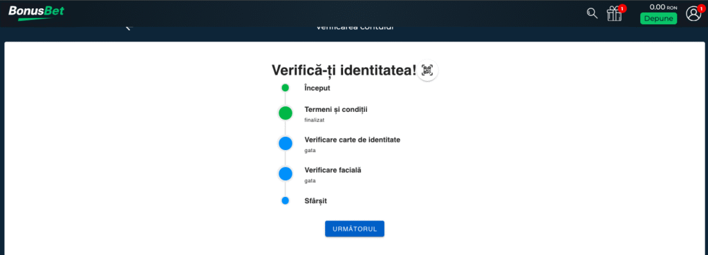 verificare kyc bonus bet