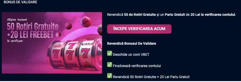 bonus verificare