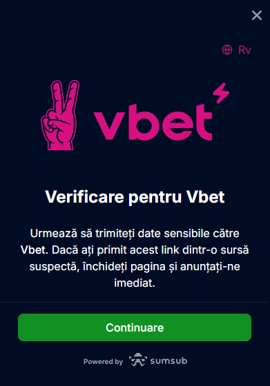 verificare vbet pc 2