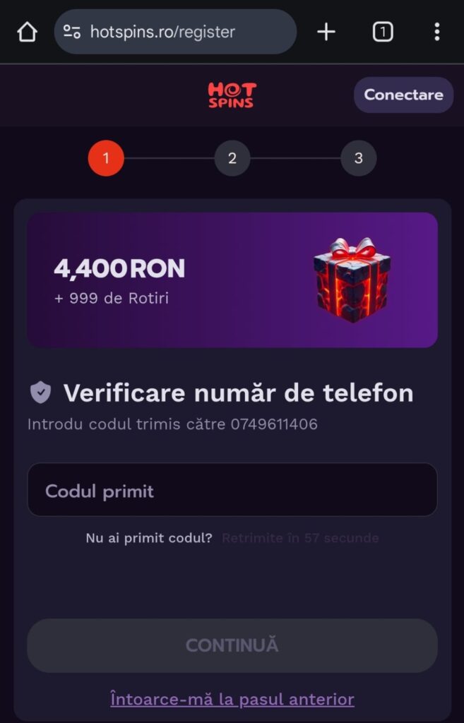 inregistrare hotspins 3