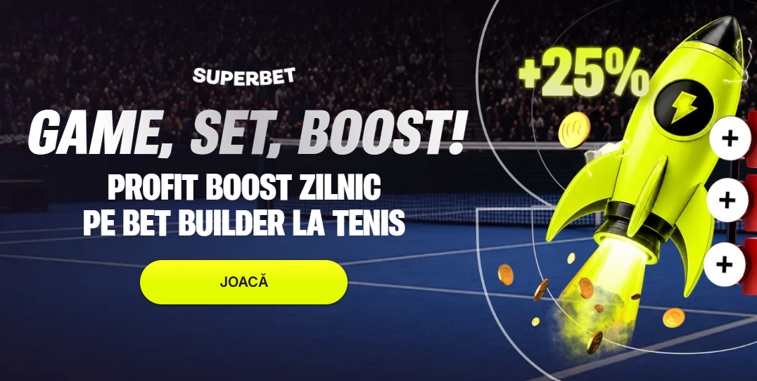 profit boost 25% superbet septembrie 2026